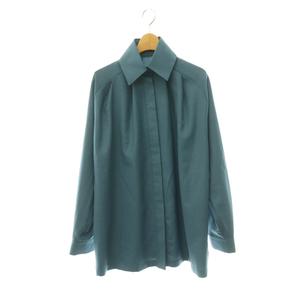 リムアーク rim.ark 26SS High collar classic blouse ブラウス シャツ 長袖 前開き F ブルー /NR ■OS レディース