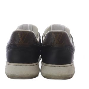 ルイヴィトン LOUIS VUITTON LV スタジアム スニーカー ローカット レザー 38 ブラック 1ACUJ3 /YO9 レディース