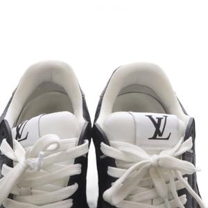 ルイヴィトン LOUIS VUITTON LV スタジアム スニーカー ローカット レザー 38 ブラック 1ACUJ3 /YO9 レディース