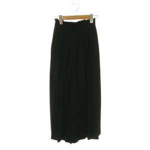 エムエムシックス メゾンマルジェラ MM6 Maison Margiela プリーツ パンツ イージー フレア 36 黒 ブラック S52KA0215 /CX ■OS レディース