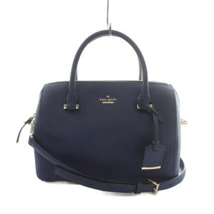 ケイトスペード KATE SPADE 2WAY ハンドバッグ ショルダーバッグ レザー 紺 ネイビー /MI ■OS レディース