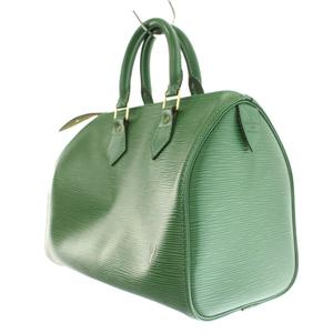 ルイヴィトン LOUIS VUITTON エピ スピーディ25 ハンドバッグ ミニボストン LVロゴ レザー ワンカラー ボルネオグリーン M43014 /BB ■OH レディース