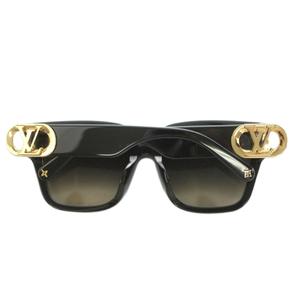 ルイヴィトン LOUIS VUITTON LVリンク スクエア ノワール サングラス アイウェア 眼鏡 メガネ 黒縁 グラデーション ロゴ 54□18 140 黒 ブラック ゴールドカラー Z1566E /BB ■OH ■SH レディース