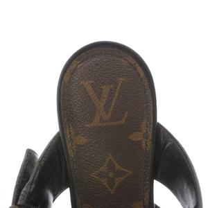 ルイヴィトン LOUIS VUITTON モノグラムポインテッドトゥミュール レザー 37 23.5-24.0cm 黒 ブラック /MI ■OS ■SH レディース