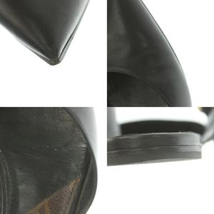 ルイヴィトン LOUIS VUITTON モノグラムポインテッドトゥミュール レザー 37 23.5-24.0cm 黒 ブラック /MI ■OS ■SH レディース