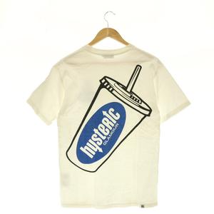 ヒステリックグラマー HYSTERIC GLAMOUR SOFT DRINK Tシャツ カットソー半袖 S 白 ホワイト 青 ブルー /NR ■OS ■SH メンズ