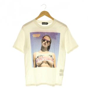 ヒステリックグラマー HYSTERIC GLAMOUR × PLAYBOY プリントTシャツ カットソー 半袖 コットン XS 白 ホワイト /NR ■OS ■SH メンズ