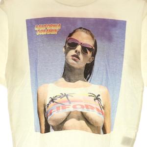 ヒステリックグラマー HYSTERIC GLAMOUR × PLAYBOY プリントTシャツ カットソー 半袖 コットン XS 白 ホワイト /NR ■OS ■SH メンズ
