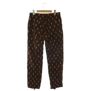 ヒステリックグラマー HYSTERIC GLAMOUR HYS MONOGRAM柄 イージーパンツ テーパード 総柄 S ブラウン /HK ■OS ■SH メンズ
