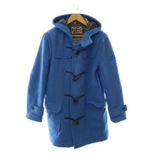 ヒステリックグラマー HYSTERIC GLAMOUR ×LONDON TRADITION アップリケダッフルコート ウール アウター ロング M 青 ブルー /HS ■OS メンズ