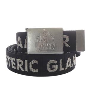 ヒステリックグラマー HYSTERIC GLAMOUR ロゴジャガード テープベルト ブラック /YO13 ■SH 