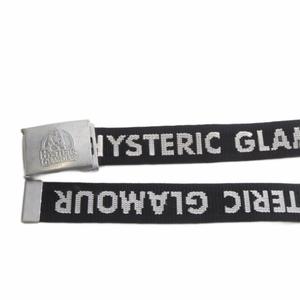 ヒステリックグラマー HYSTERIC GLAMOUR ロゴジャガード テープベルト ブラック /YO13 ■SH 