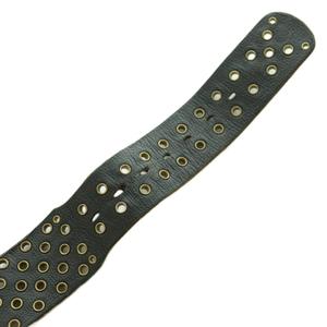 ヒステリックグラマー HYSTERIC GLAMOUR スタッズベルト レザー 装飾 黒 ブラック /BB ■SH メンズ