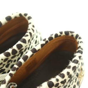 ヒステリックグラマー HYSTERIC GLAMOUR Padmore&Barnes ハラコブーツ ショート スクエアトゥ 厚底 ヒョウ柄 レオパード 7 アイボリー 茶 ブラウン /BB ■SH メンズ
