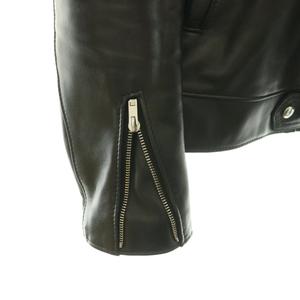 ヒステリックグラマー HYSTERIC GLAMOUR × Lewis Leathers NEBRASKA シングルライダースジャケット アウター ジップアップ レザー S 黒 ブラック /NR ■OS メンズ