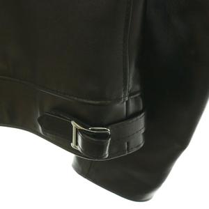ヒステリックグラマー HYSTERIC GLAMOUR × Lewis Leathers NEBRASKA シングルライダースジャケット アウター ジップアップ レザー S 黒 ブラック /NR ■OS メンズ