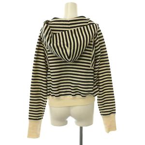 ヒステリックグラマー HYSTERIC GLAMOUR ボーダー クロップドパーカー スカート セットアップ 上下 ロング F S アイボリー 黒 ブラック /HS ■OS レディース
