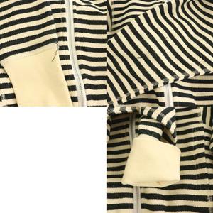 ヒステリックグラマー HYSTERIC GLAMOUR ボーダー クロップドパーカー スカート セットアップ 上下 ロング F S アイボリー 黒 ブラック /HS ■OS レディース