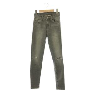 ヒステリックグラマー HYSTERIC GLAMOUR ダメージ加工 スキニーデニムパンツ ジーンズ ストレッチ XXS グレー /HK ■OS ■SH レディース
