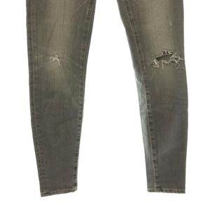 ヒステリックグラマー HYSTERIC GLAMOUR ダメージ加工 スキニーデニムパンツ ジーンズ ストレッチ XXS グレー /HK ■OS ■SH レディース