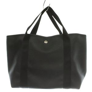 エルベシャプリエ Herve Chapelier 26SS 604G スクエアトートM ハンドバッグ キャンバス ワンカラー ノワール 黒 ブラック /BB レディース