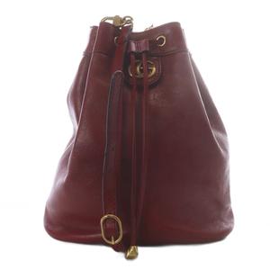 グッチ GUCCI GGマーモント ショルダーバッグ リュックサック 巾着 レザー レッド 550189 /YO22 ■OH レディース