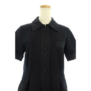 ルック マークバイ MARCBY 黒カーディガン 半袖 ブラック