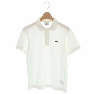 ラコステ LACOSTE ポロシャツ 半袖 ロゴ 1 ホワイト 白 /AO □OS