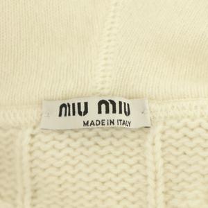 ミュウミュウ miumiu 21年製 ニット ウール カシミヤ混 ケーブル  