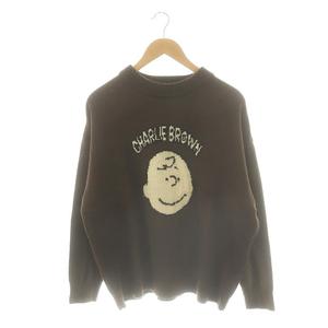 フリークスストア FREAKS STORE PEANUTS ニット セーター S 茶 /MI ■OS ■FR メンズ