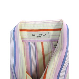 エトロ ETRO シャツ カジュアル 長袖 スタンダードカラー ストライプ