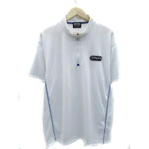 アウトドアプロダクツ Outdoor Products スポーツウェア ポロシャツ 半袖 スタンドカラー ハーフジップ 薄手 ロゴ 無地 2l ホワイト 白 Ms21 メンズ 171 ベクトルパーク