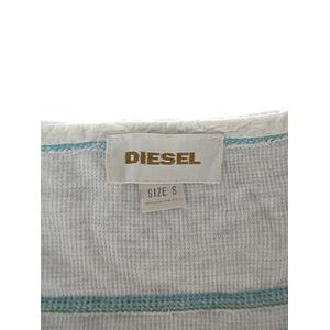 ディーゼル DIESEL Tシャツ カットソー ヘンリーネック 長袖 ワッフル 