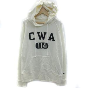 チャンピオン Champion パーカー プルオーバー 長袖 プリント M アイボリー 白 Ym37 レディース 171 ベクトルパーク