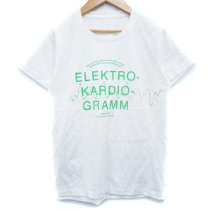 未使用品 グラニフ Graniph Tシャツ カットソー 半袖 Uネック 透け感 ロゴプリント Ss 白 黄緑 ホワイト ライトグリーン Ff41 メンズ 171 ベクトルパーク