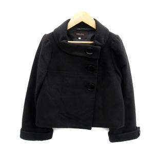 ジャスグリッティー JUSGLITTY コート ショート丈 無地 アンゴラ 
