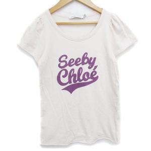 シーバイクロエ SEE BY CHLOE Tシャツ カットソー 半袖 ラウンドネック 
