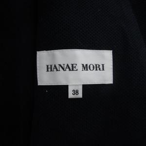 ハナエモリ HANAE MORI ノーカラージャケット ミドル丈 シングル