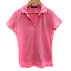 ラルフローレン RALPH LAUREN ポロシャツ 半袖 オープンカラー ロゴ 