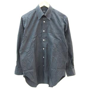 パッゾ PAZZO カポディパッゾ EGOIS CAPO DI PAZZO カジュアルシャツ 長袖 44 XS チャコールブラック 黒 /YM24 メンズ