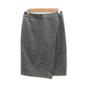 エフデ ef-de タイトスカート ミモレ丈 スリット 11 グレー /SY24 レディース