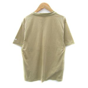 フィラ FILA Tシャツ カットソー 半袖 ラウンドネック 無地 ロゴ M ベージュ /SY33 メンズ