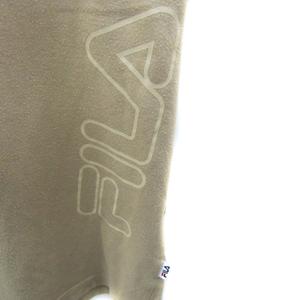 フィラ FILA Tシャツ カットソー 半袖 ラウンドネック 無地 ロゴ M ベージュ /SY33 メンズ