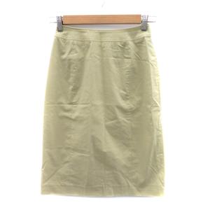 エフデ ef-de タイトスカート ミモレ丈 スリット 7 ベージュ /YK6 レディース