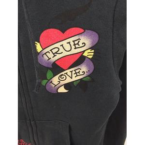エドハーディー Ed Hardy パーカー ジップアップ ロゴ プリント 総柄 