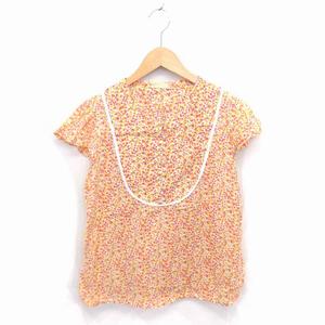 ビームスボーイ BEAMS BOY ブラウス カットソー ハーフボタン 総柄 綿 