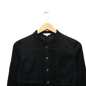 kapital ボタンたくさん　チュニックシャツブラウス　コットン　ブラック kapital ボタンたくさんチュニックシャツブラウスコットンブラック