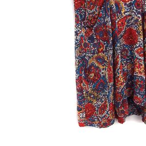タクーン THAKOON シルク ワンピース ノースリーブ ひざ丈 花柄 