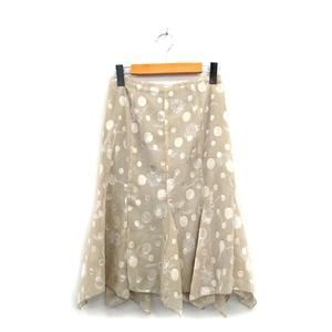 ルイシャンタン Lui Chantant フレア スカート 膝丈 花柄 ドット 38  