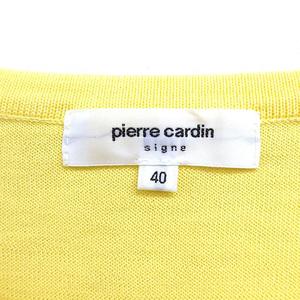 ワン　新品・未使用　七分袖ニット　ピエールカルダン ピエールカルダン Pierre Cardin クルーネック ニット セーター 七分袖